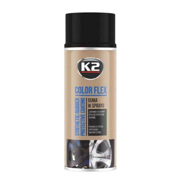 K2 Color Flex Czarny Połysk 400 ml L343CP