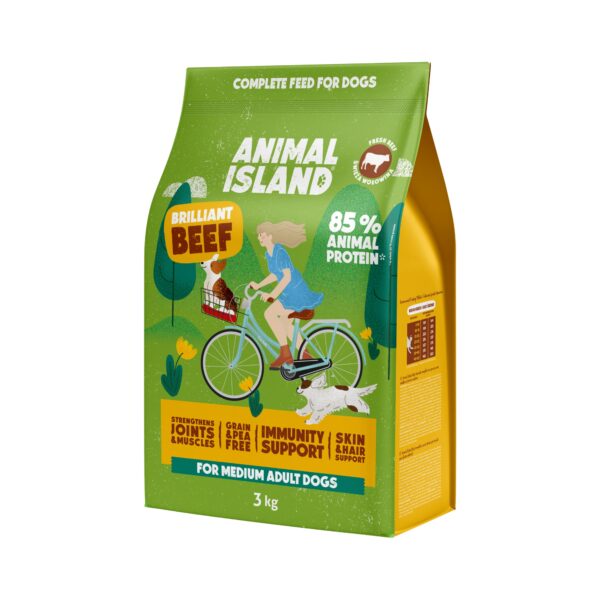 Sucha karma dla Psa wołowina 3 kg Animal Island