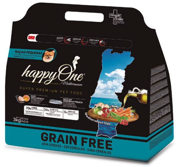 HappyOne Grain-Free Mediterraneum Small Breeds sardynka 3kg
