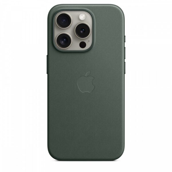 Apple Etui z tkaniny FineWoven z MagSafe do iPhone 15 Pro - wieczna zieleń