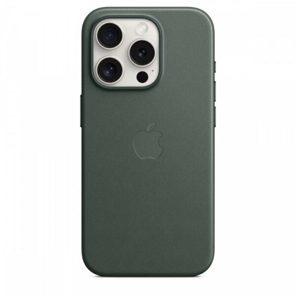 Apple Etui z tkaniny FineWoven z MagSafe do iPhone 15 Pro - wieczna zieleń