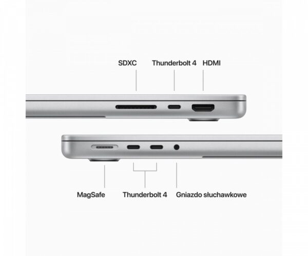 Apple MacBook Pro 14,2 cali: M3 Max 14/30, 36GB, 1TB - Srebrny