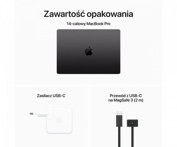 Apple MacBook Pro 16,2 cali: M3 Max 14/30, 36GB, 1TB - Gwiezdna czerń