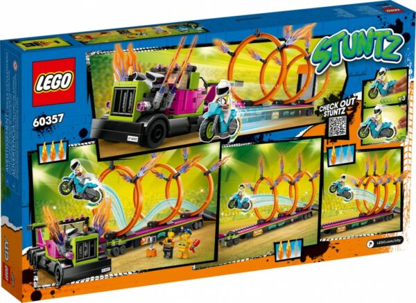 LEGO City 60357 Wyzwanie kaskaderskie - ciężarówka i ogniste obręcze