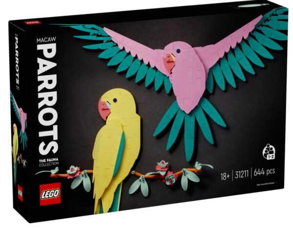 LEGO Art 31211 Kolekcja zwierząt: Papugi Ary
