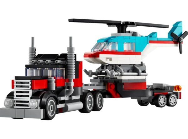 LEGO Creator 31146 Ciężarówka z platformą i helikopterem