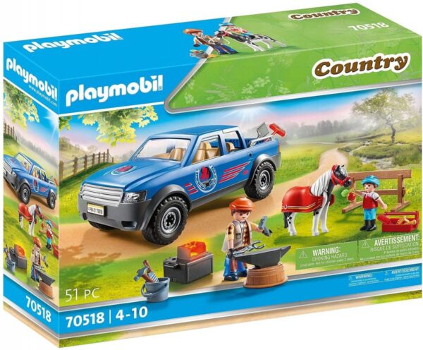 Playmobil Zestaw figurek Country 70518 Mobilny kowal