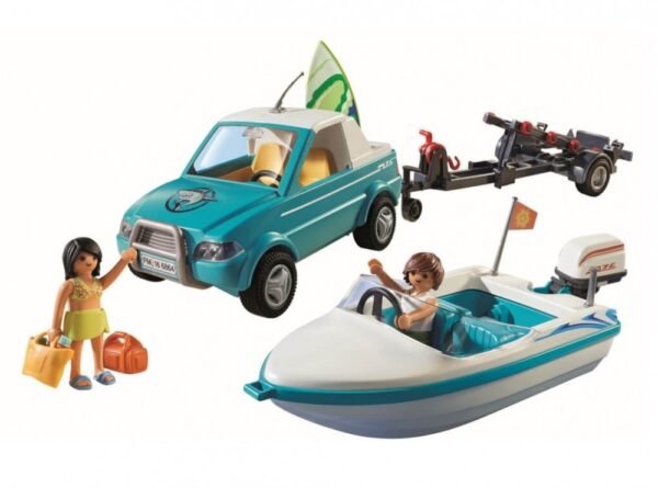 Playmobil Summer Fun 71589 Surfer-Pickup z motorówką