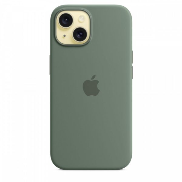Apple Etui silikonowe z MagSafe do iPhonea 15 - cyprysowe