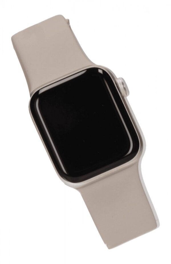 Apple Watch SE GPS + Cellular, 40mm Koperta z aluminium w kolorze księżycowej poświaty z paskiem sportowym w kolorze księżycowej poświaty - M/L