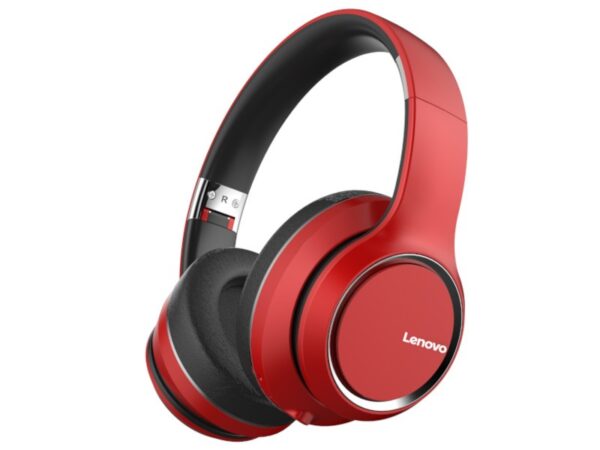 Lenovo Słuchawki nauszne bluetooth HD200 Czerwone